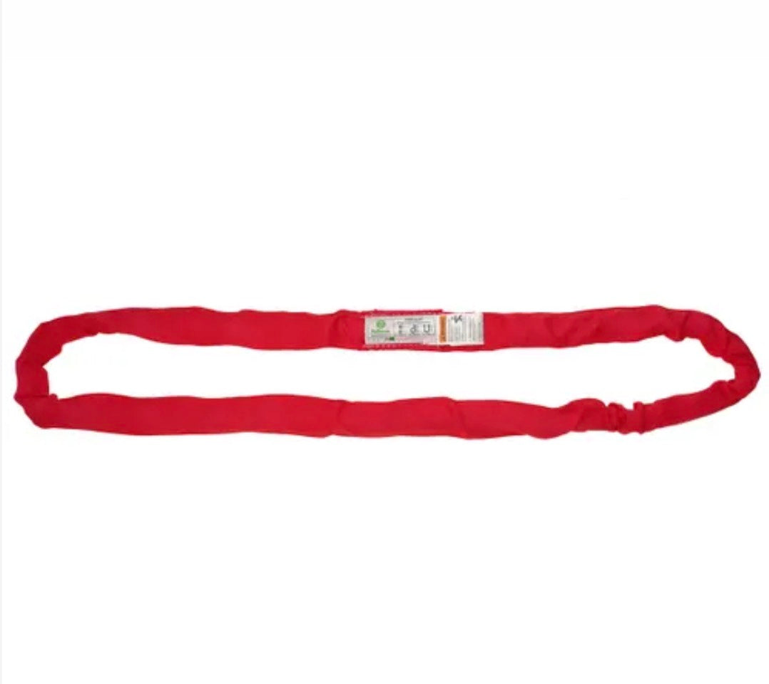 Red 10’ Polyester Round Endless  Sling