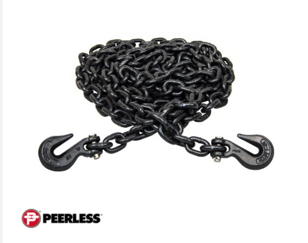 Peerless 3/8" x 20 ft Grade 80 Tie Down Chain - 7100 lbs WLL