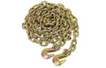 3/8" GRADE 70 TRANSPORT CHAIN 
CLEVIS GRAB HOOK ON EACH END
YELLOW CHROMATE X 20' LONG
6,600 LB W.L.L.