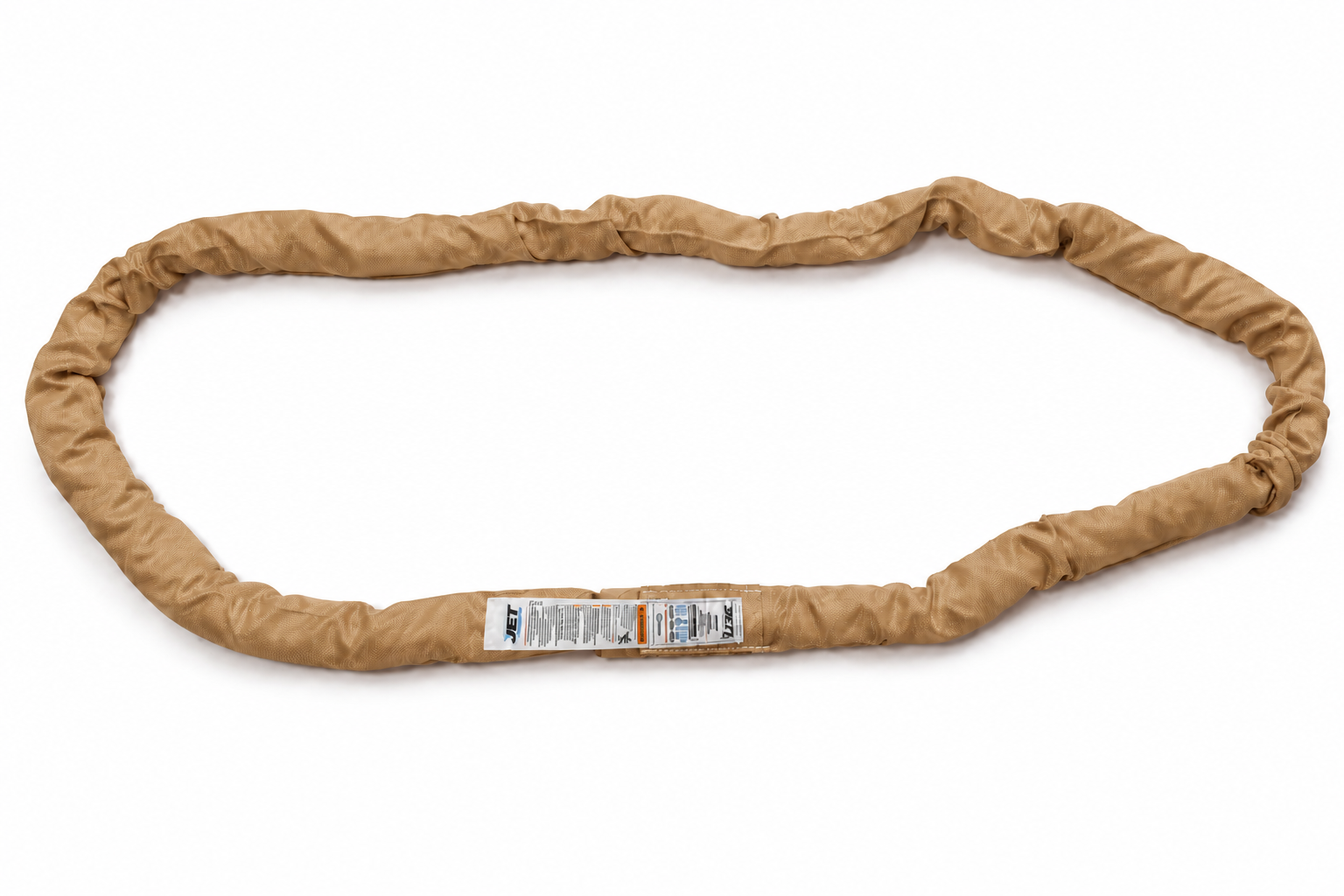 Tan 12’ (10,600) Endless Polyester Round Sling