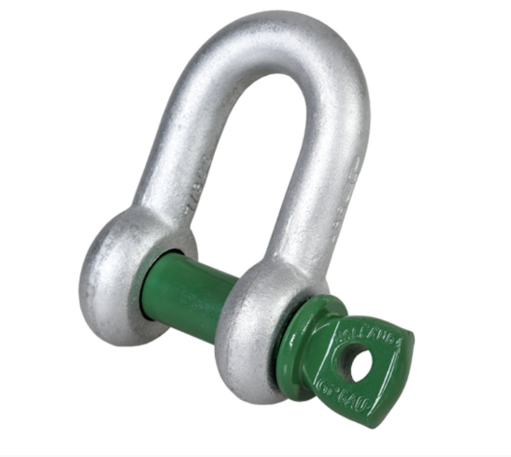 Van Beest Green Pin G-415 - 7/8" - 6.5T Screw Pin Dee Shackle